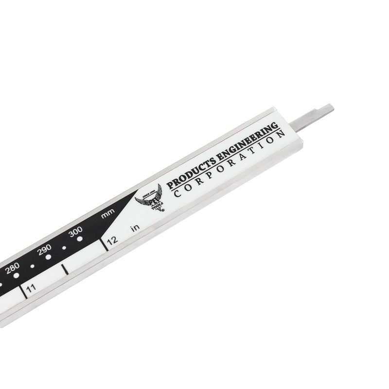 PEC TOOLS Digital Caliper, 12 Inch/300mm Industrial-Grade Stainless Steel Caliper, IP67 Waterproof & Oil-Resistant, Auto Power-Off, Inch/MM/Fraction Modes - Image 3